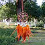 Dream catcher with agate and carnelian