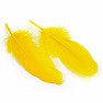 Goose feather for smoking yellow 16 cm