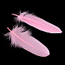 Goose feather for smoking pink 16 cm