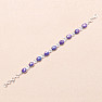 Turquoise purple bracelet silver Ag 925 Y7932