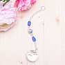 Prosperity and blessings of Feng Shui cut crystal window blue