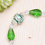 Prosperity and blessings of Feng Shui string into the window of cut green crystals