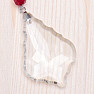 Feng Shui crystal leaf suncatcher with colorful chakra crystals