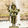 Feng Shui statuette of the goddess Green Tara standing brass 16 cm