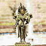 Feng Shui statuette of the goddess Green Tara standing brass 16 cm