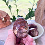 Petrified wood egg home decoration 6 cm