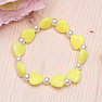 Children's bracelet made of yellow hearts with pearls