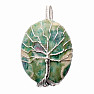 Zoisit pendant with the Tree of Life